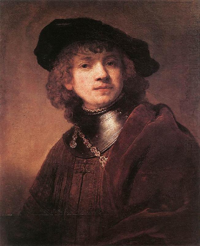 Self Portrait as a Young Man  dh, REMBRANDT Harmenszoon van Rijn
